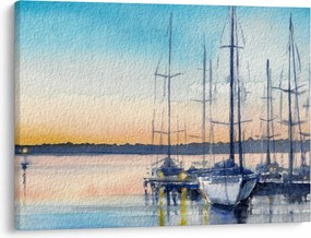 Obraz - Żeglarstwo, akwary (70x50 cm)