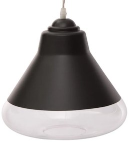 Lampa wisząca, czarna, Ø 25 cm
