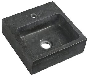 Sapho - Umywalka wisząca BLOK 30x30 cm antracyt
