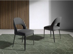 Ciemnoszare krzesło z tkaniny 4023 ANGEL CERDA