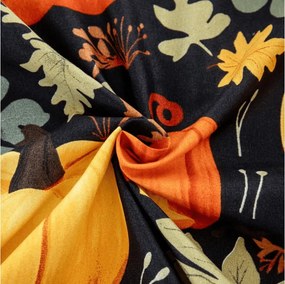PrzytulneMieszkanie.pl Prześcieradło z mikrofibry ORANGE PUMPKINS kolorowe 90x200 cm