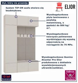 Nowoczesna kaszmirowa garderoba z siedziskiem  A5-E22