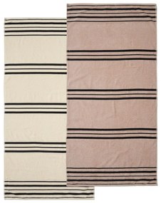 Beżowy ręcznik plażowy 75x150 cm Banded Stripe – Catherine Lansfield