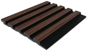 Panel ścienny 3D - Opakowanie 3,71 m² - Naturalny ciemny i czarny - Zestaw 8 sztuk - TATIANA