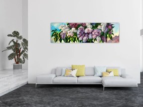 Obraz - Bukiet bzu (170x50 cm)