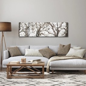 Obraz - Wzór lasu, rysunek (170x50 cm)