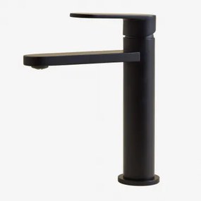 Mosiężna Bateria Umywalkowa Alameda Czarny Matowy & ↑20 Cm - Sklum