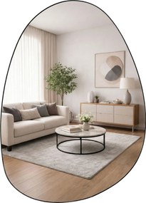 Dekoracyjne lustro wiszące ASYM, 75 x 55 cm