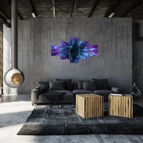 Obraz - Neonowa przestrzeń (125x70 cm)