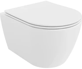 Mexen Carmen miska wc Rimless z deską wolnoopadającą slim, duroplast, biała połysk - 30880400