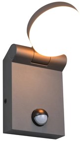 Lampa zewnętrzna z czujnikiem ruchu (wysokość 19 cm) Adour – Trio