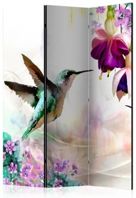 Parawan dwustronny Zwierzęta 135x172 cm 3-częściowy szary ARTGEIST B