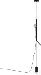 Czarna lampa stojąca LED ze ściemniaczem (wysokość 339 cm) Orey – Kave Home