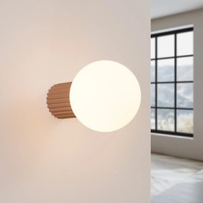 Kinkiet HALO mocca IP44 ryflowany SOLLUX  LIGHTING