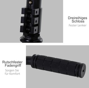 HOMCOM Hulajnoga wyczynowa Profesjonalna Freestyle 100mm koła PU Czarna dla dzieci i dorosłych Aluminium | Aosom PL