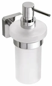 SAPHO IS019 Insia dozownik mydła 230 ml, szkło mleczne/chrom