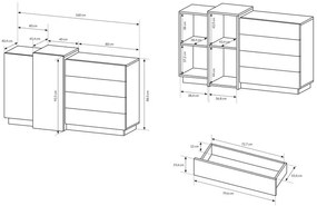 Komoda z szufladami - Lumina 5X