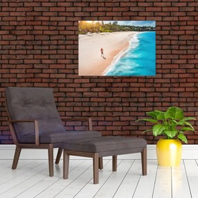 Obraz - Bieg na plaży (70x50 cm)