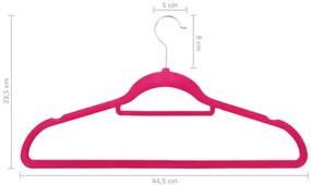 Aksamitny elegancki komplet 50 szt. wieszaków - Telafo 4X
