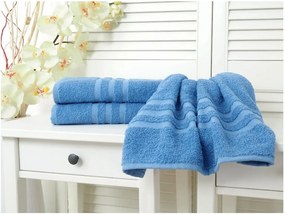 Ręcznik LINEA 50x100 cm ciemnoniebieski, 100% bawełna