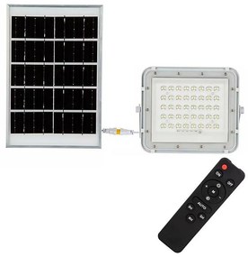 LED Zewnętrzny naświetlacz solarny LED/6W/3,2V IP65 4000K biały + pilot