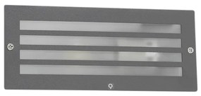 Nowoczesna lampa sufitowa wpuszczana ciemnoszara IP44 - Hurricane