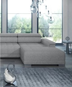 Narożnik CAMPO XL z elektryczną regulacją siedziska Lewostronny w tkaninie MEMPHIS 16 WERSAL