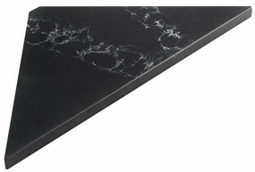 SAPHO AE200-0598 Półka narożna Abeline rockstone 20 x 20 cm, czarny attica