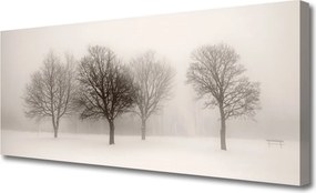 Zdjęcie na płótnie Zimowa Cisza w Lesie