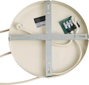 Retro Lampa wisząca beżowa z matowym szkłem 3-punktowa - Fedde