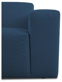 Ciemnoniebieska sofa z materiału bouclé 228 cm Roxy – Scandic