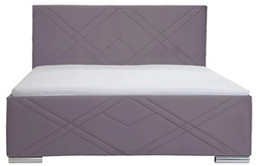 Łóżko tapicerowane z pojemnikiem KRIS Brązowy 140x200 cm