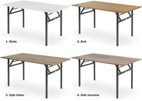 Biały składany stół konferencyjny Igi 3X