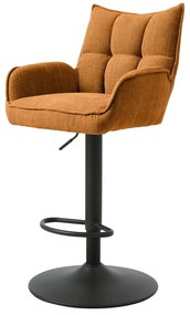 Pomarańczowe hokery z regulowaną wysokością zestaw 2 szt. Marilla – Unique Furniture