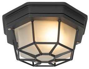 Lampa sufitowa rustykalna ciemnoszara 21,3 cm IP44 - Bri
