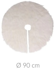 Dywanik pod choinkę futrzany, Ø 90 cm