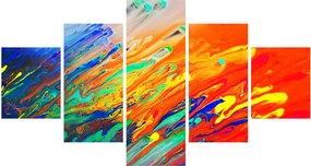 Obraz - Kolorowa abstrakcja (125x70 cm)
