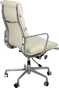 Fotel biurowy CH2191T skóra chrom