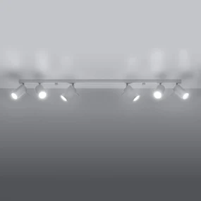 Listwa oświetleniowa 6 punktowa RING 6L biały SOLLUX  LIGHTING