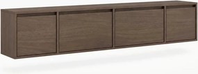 Szafka RTV czterodrzwiowa Zolia 180 cm wisząca - orzech elegant