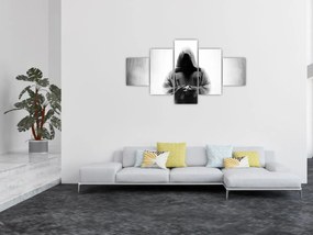 Obraz - Mnich w klasztorze (125x70 cm)
