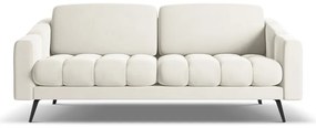 Biała aksamitna sofa 202 cm Nalu – Makamii