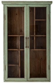 Zielona witryna z litego drewna jodłowego 50x80x13,5 cm Hazem – Bloomingville
