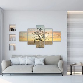 Obraz - Drzewo na pustyni (125x70 cm)
