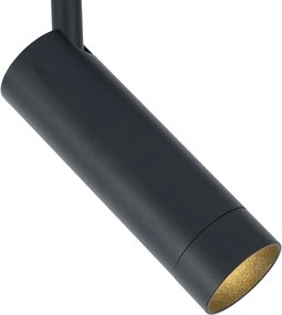 Nowoczesny reflektor czarny do systemu szynowego 1-fazowego GU10 35mm - Slimline Uzzy