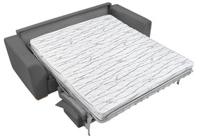 Szara sztruksowa rozkładana sofa 225 cm Augustin – Bobochic Paris