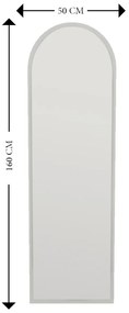 Lustro Emma White 50 x 160 cm