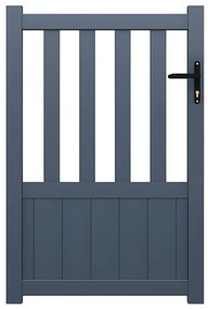 Skrzydłowa, aluminiowa furtka ażurowa Dł.100 x Wys.140 cm antracytowa TARNOS II