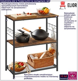 Rustykalna Szafka, Wyspa Kuchenna Z Półką R9-N86