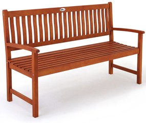 Casaria Ławka ogrodowa MAXIMA, 152x55x90cm, naturalny brąz